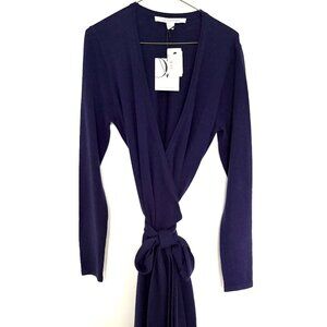 NWT DVF Sweater Wrap Dress Large